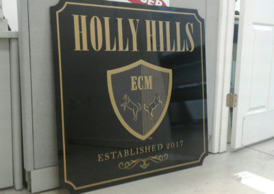 Holly Hills plaque by Flash Graphics