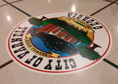 City of Varnell, Georgia floor decal by Flash Graphics